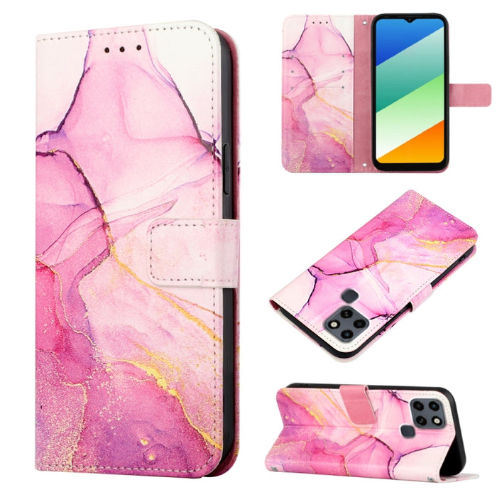 PT003 Estuche para teléfono de cuero con tapa y patrón de mármol, For Motorola Moto E22i 4G/E22 4G, For OPPO A55S 5G/CPH2309 Japan, For OPPO Reno7 A Japan, For T-Mobile Revvl 6 Pro 5G, For Infinix Smart 6 Plus/X6823, For T-Mobile Revvl 6 5G            ...