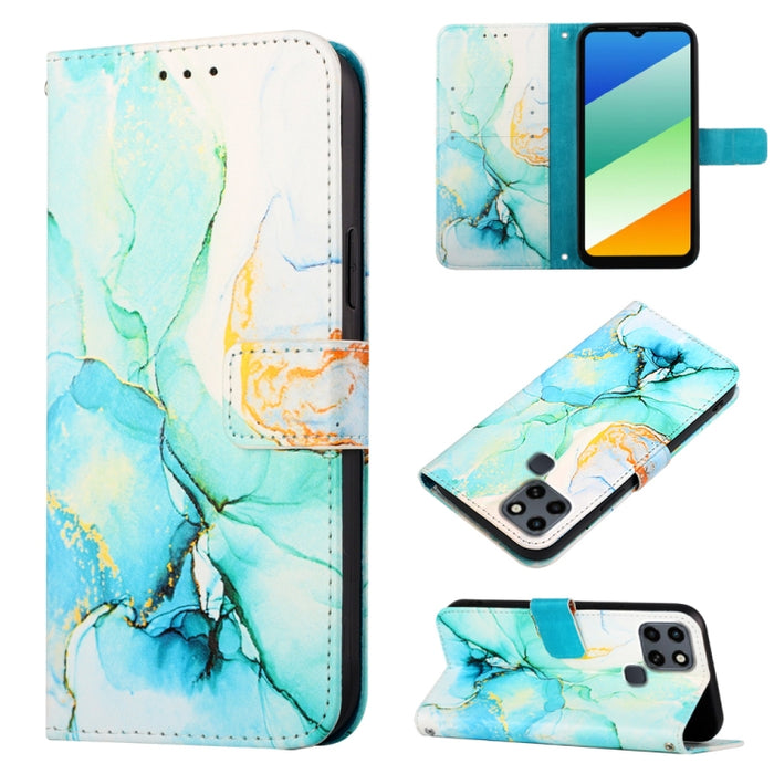 PT003 Estuche para teléfono de cuero con tapa y patrón de mármol, For Motorola Moto E22i 4G/E22 4G, For OPPO A55S 5G/CPH2309 Japan, For OPPO Reno7 A Japan, For T-Mobile Revvl 6 Pro 5G, For Infinix Smart 6 Plus/X6823, For T-Mobile Revvl 6 5G            ...