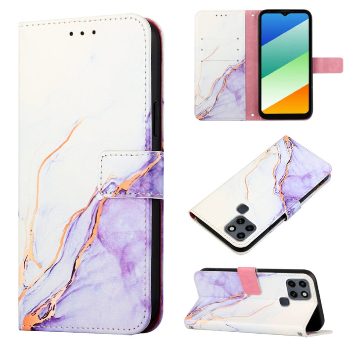 PT003 Estuche para teléfono de cuero con tapa y patrón de mármol, For Motorola Moto E22i 4G/E22 4G, For OPPO A55S 5G/CPH2309 Japan, For OPPO Reno7 A Japan, For T-Mobile Revvl 6 Pro 5G, For Infinix Smart 6 Plus/X6823, For T-Mobile Revvl 6 5G            ...