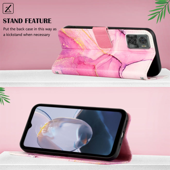 PT003 Estuche para teléfono de cuero con tapa y patrón de mármol, For Motorola Moto E22i 4G/E22 4G, For OPPO A55S 5G/CPH2309 Japan, For OPPO Reno7 A Japan, For T-Mobile Revvl 6 Pro 5G, For Infinix Smart 6 Plus/X6823, For T-Mobile Revvl 6 5G            ...