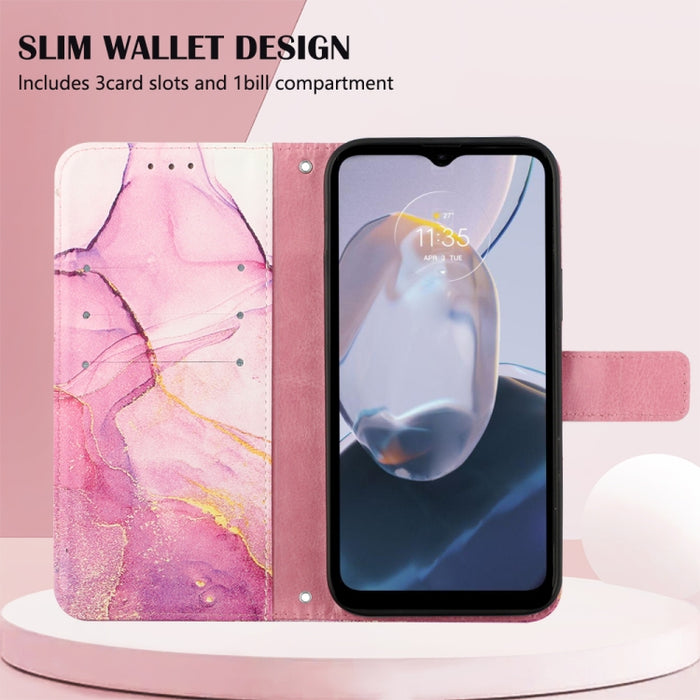 PT003 Estuche para teléfono de cuero con tapa y patrón de mármol, For Motorola Moto E22i 4G/E22 4G, For OPPO A55S 5G/CPH2309 Japan, For OPPO Reno7 A Japan, For T-Mobile Revvl 6 Pro 5G, For Infinix Smart 6 Plus/X6823, For T-Mobile Revvl 6 5G            ...