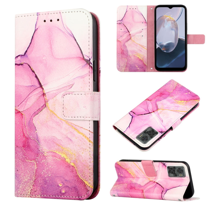 PT003 Estuche para teléfono de cuero con tapa y patrón de mármol, For Motorola Moto E22i 4G/E22 4G, For OPPO A55S 5G/CPH2309 Japan, For OPPO Reno7 A Japan, For T-Mobile Revvl 6 Pro 5G, For Infinix Smart 6 Plus/X6823, For T-Mobile Revvl 6 5G            ...