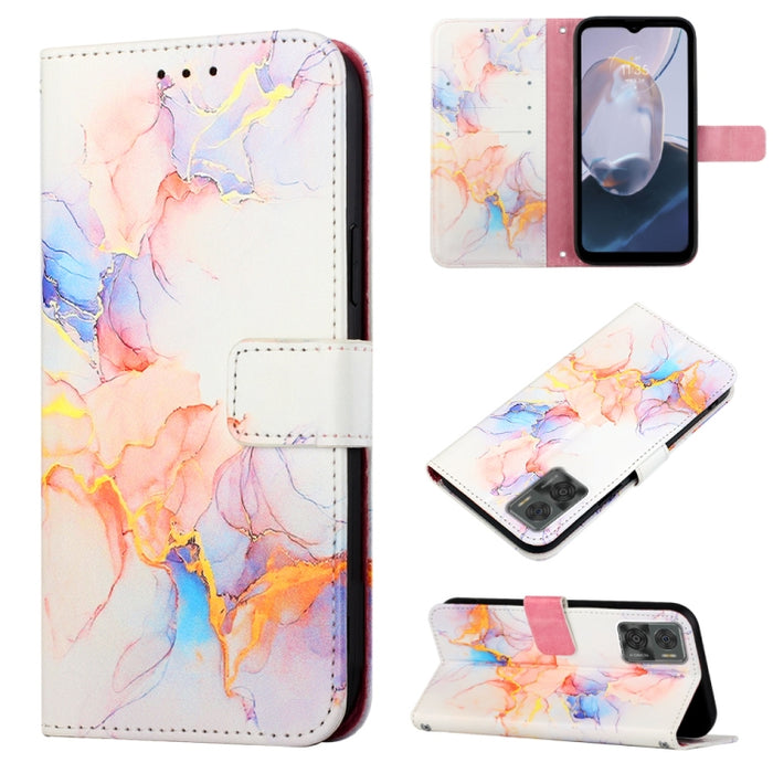 PT003 Estuche para teléfono de cuero con tapa y patrón de mármol, For Motorola Moto E22i 4G/E22 4G, For OPPO A55S 5G/CPH2309 Japan, For OPPO Reno7 A Japan, For T-Mobile Revvl 6 Pro 5G, For Infinix Smart 6 Plus/X6823, For T-Mobile Revvl 6 5G            ...