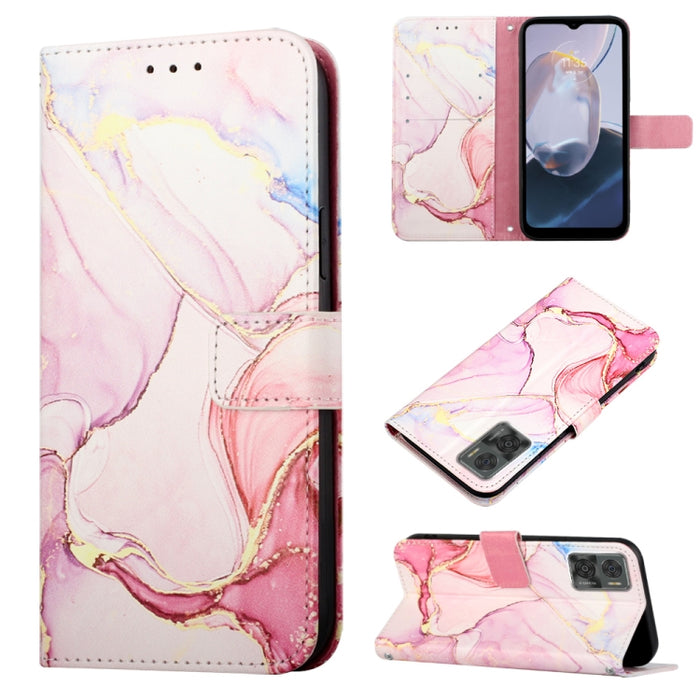 PT003 Estuche para teléfono de cuero con tapa y patrón de mármol, For Motorola Moto E22i 4G/E22 4G, For OPPO A55S 5G/CPH2309 Japan, For OPPO Reno7 A Japan, For T-Mobile Revvl 6 Pro 5G, For Infinix Smart 6 Plus/X6823, For T-Mobile Revvl 6 5G            ...