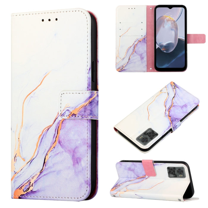 PT003 Estuche para teléfono de cuero con tapa y patrón de mármol, For Motorola Moto E22i 4G/E22 4G, For OPPO A55S 5G/CPH2309 Japan, For OPPO Reno7 A Japan, For T-Mobile Revvl 6 Pro 5G, For Infinix Smart 6 Plus/X6823, For T-Mobile Revvl 6 5G            ...