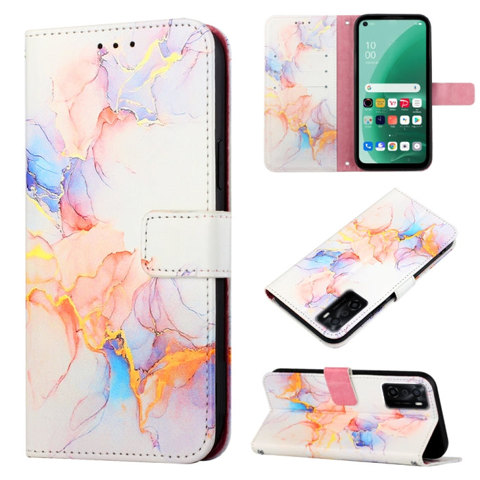 PT003 Estuche para teléfono de cuero con tapa y patrón de mármol, For Motorola Moto E22i 4G/E22 4G, For OPPO A55S 5G/CPH2309 Japan, For OPPO Reno7 A Japan, For T-Mobile Revvl 6 Pro 5G, For Infinix Smart 6 Plus/X6823, For T-Mobile Revvl 6 5G            ...