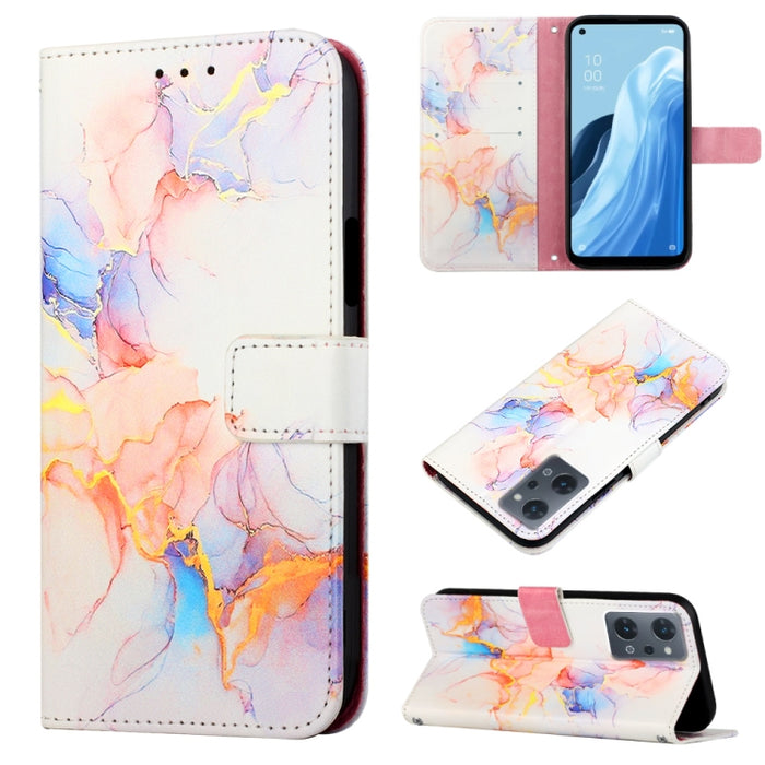PT003 Estuche para teléfono de cuero con tapa y patrón de mármol, For Motorola Moto E22i 4G/E22 4G, For OPPO A55S 5G/CPH2309 Japan, For OPPO Reno7 A Japan, For T-Mobile Revvl 6 Pro 5G, For Infinix Smart 6 Plus/X6823, For T-Mobile Revvl 6 5G            ...