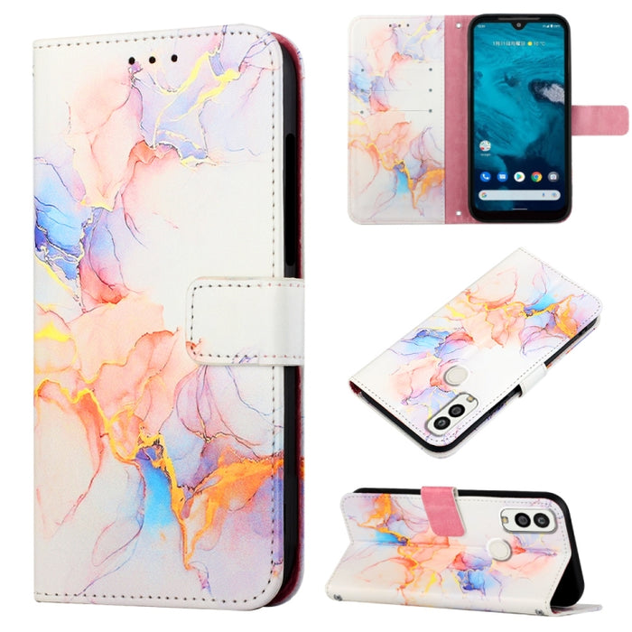 PT003 Estuche para teléfono de cuero con tapa y patrón de mármol, For Motorola Moto E22i 4G/E22 4G, For OPPO A55S 5G/CPH2309 Japan, For OPPO Reno7 A Japan, For T-Mobile Revvl 6 Pro 5G, For Infinix Smart 6 Plus/X6823, For T-Mobile Revvl 6 5G            ...