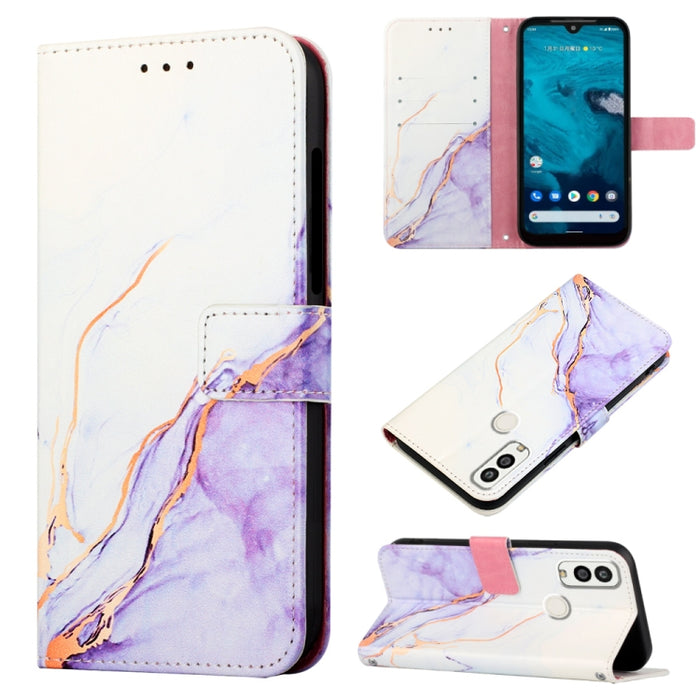 PT003 Estuche para teléfono de cuero con tapa y patrón de mármol, For Motorola Moto E22i 4G/E22 4G, For OPPO A55S 5G/CPH2309 Japan, For OPPO Reno7 A Japan, For T-Mobile Revvl 6 Pro 5G, For Infinix Smart 6 Plus/X6823, For T-Mobile Revvl 6 5G            ...