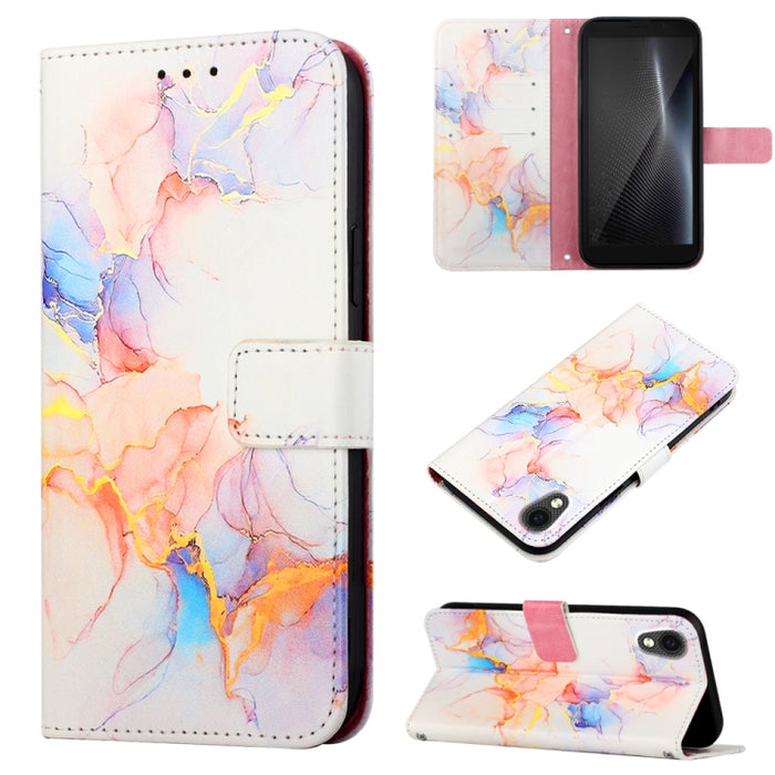 PT003 Estuche para teléfono de cuero con tapa y patrón de mármol, For Motorola Moto E22i 4G/E22 4G, For OPPO A55S 5G/CPH2309 Japan, For OPPO Reno7 A Japan, For T-Mobile Revvl 6 Pro 5G, For Infinix Smart 6 Plus/X6823, For T-Mobile Revvl 6 5G            ...