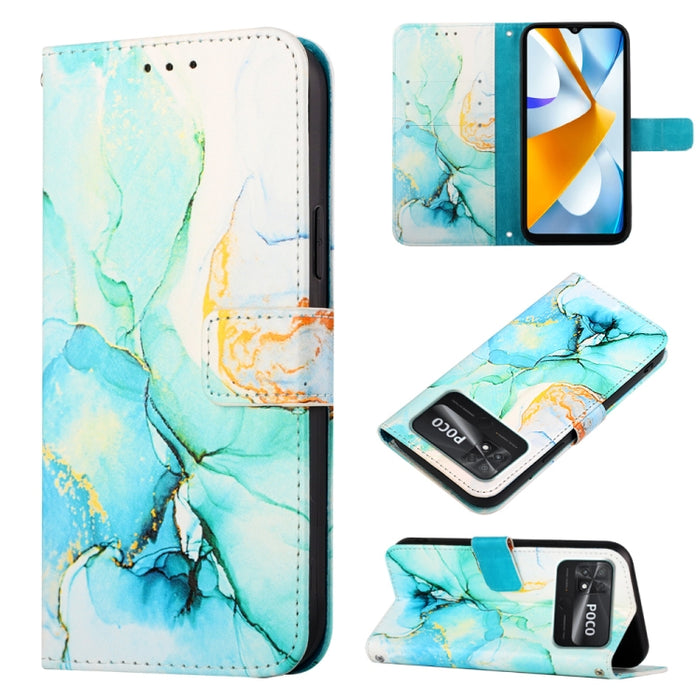 PT003 Estuche para teléfono de cuero con tapa y patrón de mármol, For Motorola Moto E22i 4G/E22 4G, For OPPO A55S 5G/CPH2309 Japan, For OPPO Reno7 A Japan, For T-Mobile Revvl 6 Pro 5G, For Infinix Smart 6 Plus/X6823, For T-Mobile Revvl 6 5G            ...