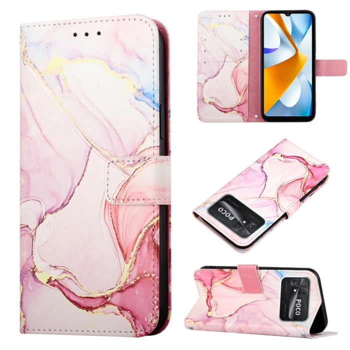 PT003 Estuche para teléfono de cuero con tapa y patrón de mármol, For Motorola Moto E22i 4G/E22 4G, For OPPO A55S 5G/CPH2309 Japan, For OPPO Reno7 A Japan, For T-Mobile Revvl 6 Pro 5G, For Infinix Smart 6 Plus/X6823, For T-Mobile Revvl 6 5G            ...