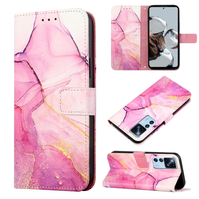 PT003 Estuche para teléfono de cuero con tapa y patrón de mármol, For Motorola Moto E22i 4G/E22 4G, For OPPO A55S 5G/CPH2309 Japan, For OPPO Reno7 A Japan, For T-Mobile Revvl 6 Pro 5G, For Infinix Smart 6 Plus/X6823, For T-Mobile Revvl 6 5G            ...