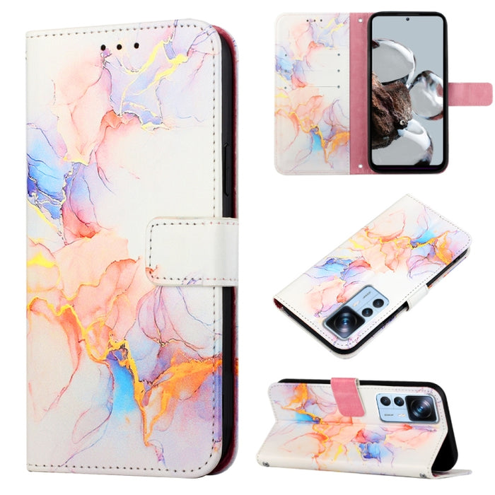 PT003 Estuche para teléfono de cuero con tapa y patrón de mármol, For Motorola Moto E22i 4G/E22 4G, For OPPO A55S 5G/CPH2309 Japan, For OPPO Reno7 A Japan, For T-Mobile Revvl 6 Pro 5G, For Infinix Smart 6 Plus/X6823, For T-Mobile Revvl 6 5G            ...