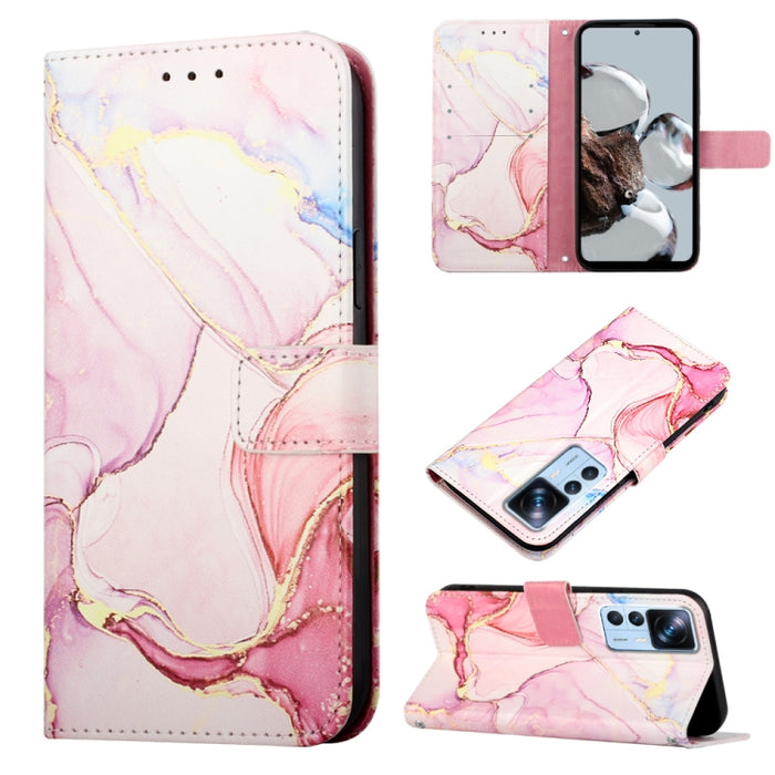 PT003 Estuche para teléfono de cuero con tapa y patrón de mármol, For Motorola Moto E22i 4G/E22 4G, For OPPO A55S 5G/CPH2309 Japan, For OPPO Reno7 A Japan, For T-Mobile Revvl 6 Pro 5G, For Infinix Smart 6 Plus/X6823, For T-Mobile Revvl 6 5G            ...