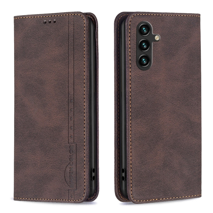 Estuche de teléfono de cuero antirrobo con bloqueo RFID magnético, For OPPO A17, For Samsung Galaxy A14 5G, For Samsung Galaxy S23+ 5G, For Samsung Galaxy S23 Ultra 5G, For Samsung Galaxy S23 5G, For Xiaomi 12T / 12T Pro / Redmi K50 Ultra