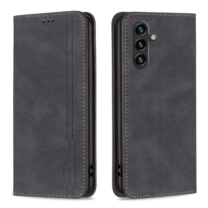 Estuche de teléfono de cuero antirrobo con bloqueo RFID magnético, For OPPO A17, For Samsung Galaxy A14 5G, For Samsung Galaxy S23+ 5G, For Samsung Galaxy S23 Ultra 5G, For Samsung Galaxy S23 5G, For Xiaomi 12T / 12T Pro / Redmi K50 Ultra