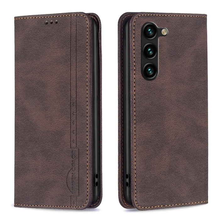 Estuche de teléfono de cuero antirrobo con bloqueo RFID magnético, For OPPO A17, For Samsung Galaxy A14 5G, For Samsung Galaxy S23+ 5G, For Samsung Galaxy S23 Ultra 5G, For Samsung Galaxy S23 5G, For Xiaomi 12T / 12T Pro / Redmi K50 Ultra