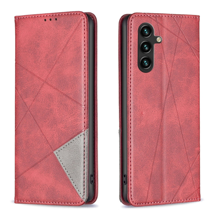 Estuche para teléfono de cuero magnético invisible prismático, For OPPO A17, For Samsung Galaxy A14 5G, For Samsung Galaxy S23+ 5G, For Samsung Galaxy S23 Ultra 5G, For Samsung Galaxy S23 5G, For Xiaomi 12T / 12T Pro / Redmi K50 Ultra