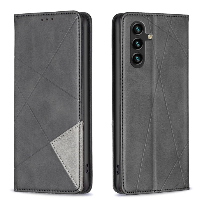 Estuche para teléfono de cuero magnético invisible prismático, For OPPO A17, For Samsung Galaxy A14 5G, For Samsung Galaxy S23+ 5G, For Samsung Galaxy S23 Ultra 5G, For Samsung Galaxy S23 5G, For Xiaomi 12T / 12T Pro / Redmi K50 Ultra