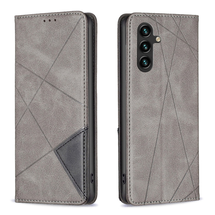 Estuche para teléfono de cuero magnético invisible prismático, For OPPO A17, For Samsung Galaxy A14 5G, For Samsung Galaxy S23+ 5G, For Samsung Galaxy S23 Ultra 5G, For Samsung Galaxy S23 5G, For Xiaomi 12T / 12T Pro / Redmi K50 Ultra