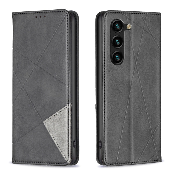 Estuche para teléfono de cuero magnético invisible prismático, For OPPO A17, For Samsung Galaxy A14 5G, For Samsung Galaxy S23+ 5G, For Samsung Galaxy S23 Ultra 5G, For Samsung Galaxy S23 5G, For Xiaomi 12T / 12T Pro / Redmi K50 Ultra