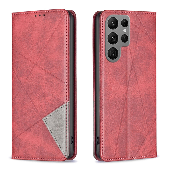 Estuche para teléfono de cuero magnético invisible prismático, For OPPO A17, For Samsung Galaxy A14 5G, For Samsung Galaxy S23+ 5G, For Samsung Galaxy S23 Ultra 5G, For Samsung Galaxy S23 5G, For Xiaomi 12T / 12T Pro / Redmi K50 Ultra