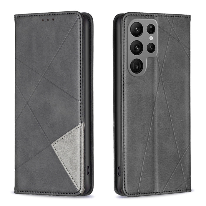 Estuche para teléfono de cuero magnético invisible prismático, For OPPO A17, For Samsung Galaxy A14 5G, For Samsung Galaxy S23+ 5G, For Samsung Galaxy S23 Ultra 5G, For Samsung Galaxy S23 5G, For Xiaomi 12T / 12T Pro / Redmi K50 Ultra