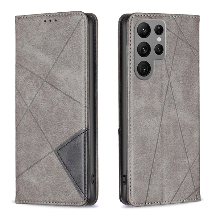 Estuche para teléfono de cuero magnético invisible prismático, For OPPO A17, For Samsung Galaxy A14 5G, For Samsung Galaxy S23+ 5G, For Samsung Galaxy S23 Ultra 5G, For Samsung Galaxy S23 5G, For Xiaomi 12T / 12T Pro / Redmi K50 Ultra