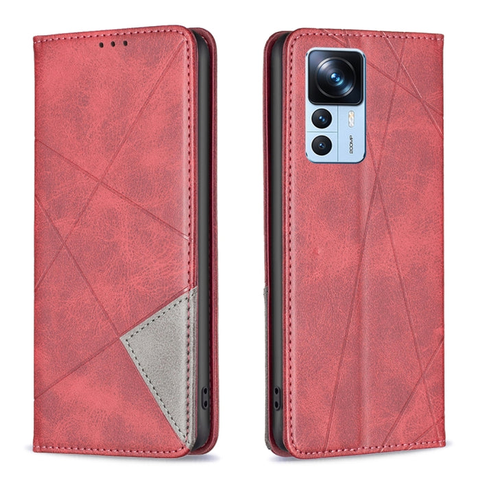 Estuche para teléfono de cuero magnético invisible prismático, For OPPO A17, For Samsung Galaxy A14 5G, For Samsung Galaxy S23+ 5G, For Samsung Galaxy S23 Ultra 5G, For Samsung Galaxy S23 5G, For Xiaomi 12T / 12T Pro / Redmi K50 Ultra