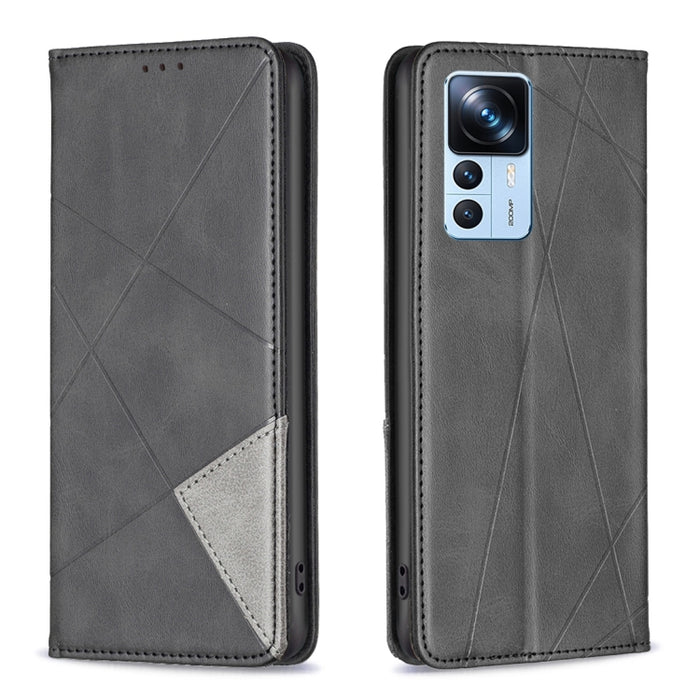Estuche para teléfono de cuero magnético invisible prismático, For OPPO A17, For Samsung Galaxy A14 5G, For Samsung Galaxy S23+ 5G, For Samsung Galaxy S23 Ultra 5G, For Samsung Galaxy S23 5G, For Xiaomi 12T / 12T Pro / Redmi K50 Ultra