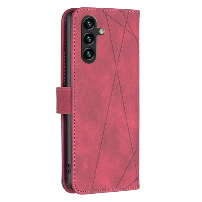 Caja de teléfono de cuero con textura de rombos con hebilla magnética, For OPPO A17, For Samsung Galaxy A14 5G, For Samsung Galaxy S23+ 5G, For Samsung Galaxy S23 Ultra 5G, For Samsung Galaxy S23 5G, For Xiaomi 12T / 12T Pro / Redmi K50 Ultra