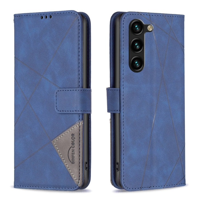 Caja de teléfono de cuero con textura de rombos con hebilla magnética, For OPPO A17, For Samsung Galaxy A14 5G, For Samsung Galaxy S23+ 5G, For Samsung Galaxy S23 Ultra 5G, For Samsung Galaxy S23 5G, For Xiaomi 12T / 12T Pro / Redmi K50 Ultra