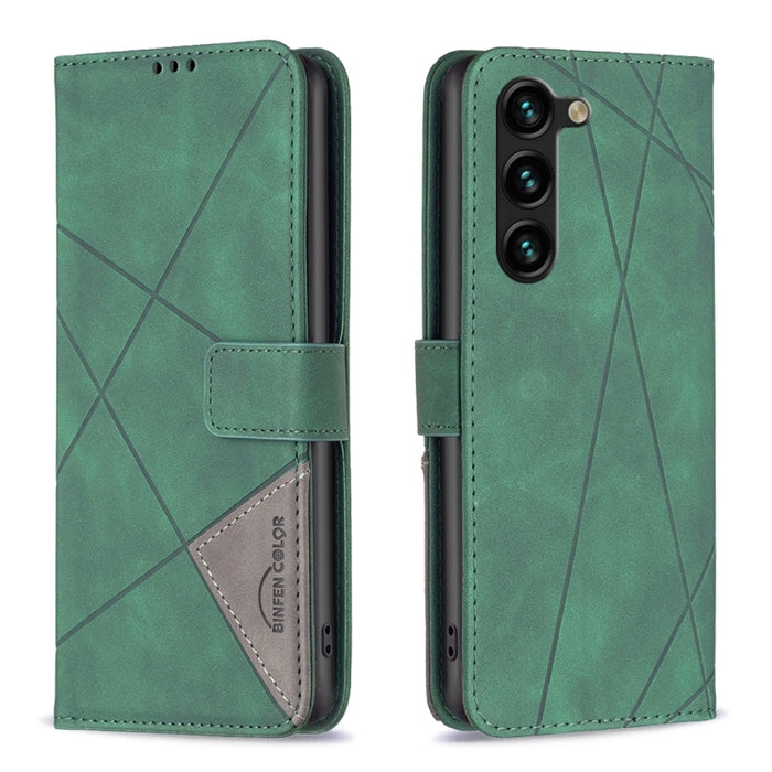 Caja de teléfono de cuero con textura de rombos con hebilla magnética, For OPPO A17, For Samsung Galaxy A14 5G, For Samsung Galaxy S23+ 5G, For Samsung Galaxy S23 Ultra 5G, For Samsung Galaxy S23 5G, For Xiaomi 12T / 12T Pro / Redmi K50 Ultra