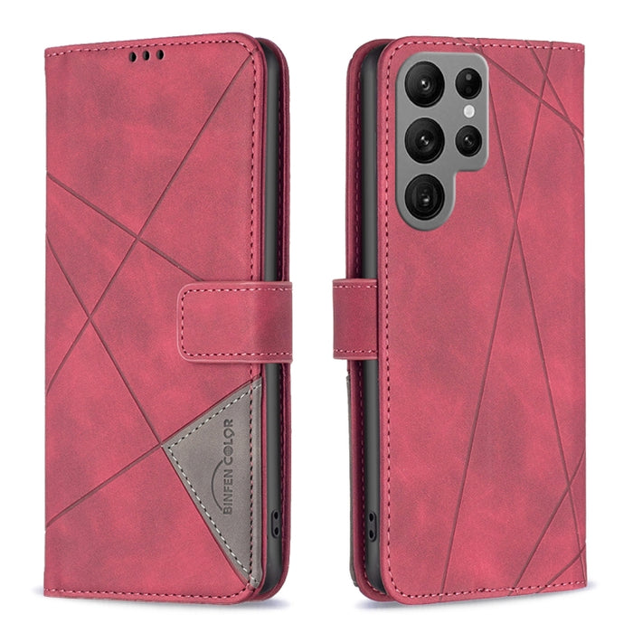 Caja de teléfono de cuero con textura de rombos con hebilla magnética, For OPPO A17, For Samsung Galaxy A14 5G, For Samsung Galaxy S23+ 5G, For Samsung Galaxy S23 Ultra 5G, For Samsung Galaxy S23 5G, For Xiaomi 12T / 12T Pro / Redmi K50 Ultra