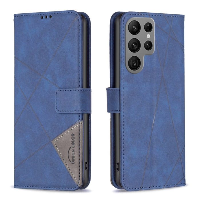 Caja de teléfono de cuero con textura de rombos con hebilla magnética, For OPPO A17, For Samsung Galaxy A14 5G, For Samsung Galaxy S23+ 5G, For Samsung Galaxy S23 Ultra 5G, For Samsung Galaxy S23 5G, For Xiaomi 12T / 12T Pro / Redmi K50 Ultra
