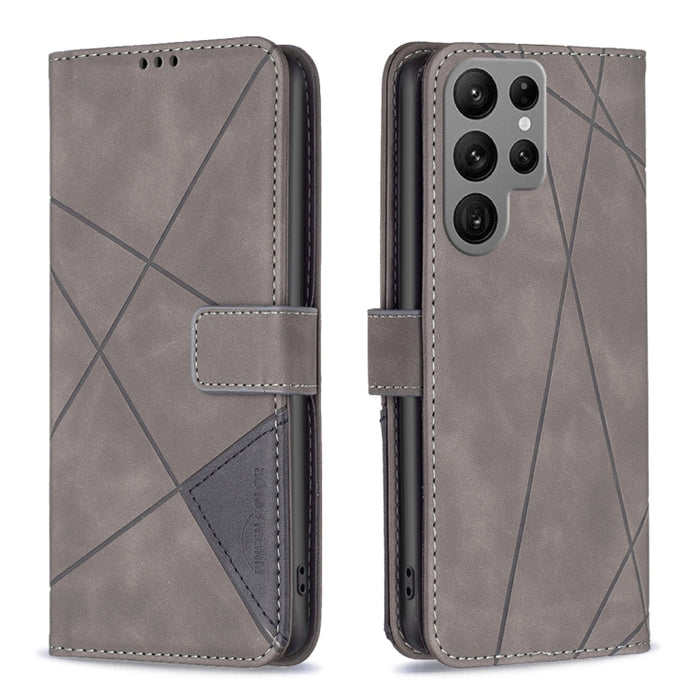 Caja de teléfono de cuero con textura de rombos con hebilla magnética, For OPPO A17, For Samsung Galaxy A14 5G, For Samsung Galaxy S23+ 5G, For Samsung Galaxy S23 Ultra 5G, For Samsung Galaxy S23 5G, For Xiaomi 12T / 12T Pro / Redmi K50 Ultra