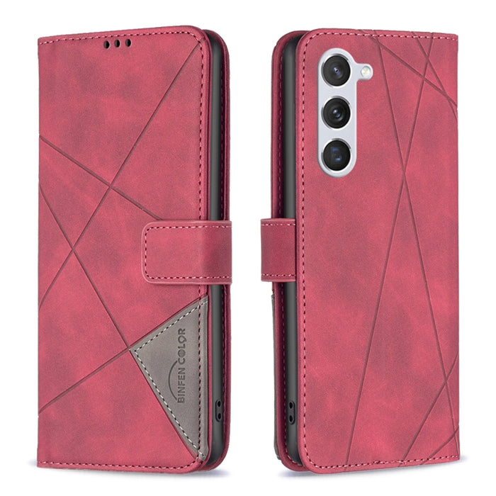 Caja de teléfono de cuero con textura de rombos con hebilla magnética, For OPPO A17, For Samsung Galaxy A14 5G, For Samsung Galaxy S23+ 5G, For Samsung Galaxy S23 Ultra 5G, For Samsung Galaxy S23 5G, For Xiaomi 12T / 12T Pro / Redmi K50 Ultra