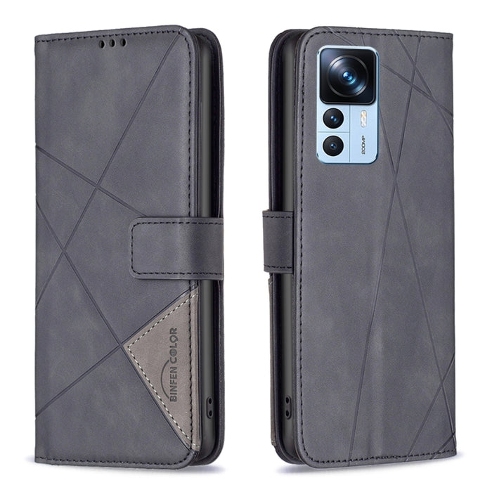 Caja de teléfono de cuero con textura de rombos con hebilla magnética, For OPPO A17, For Samsung Galaxy A14 5G, For Samsung Galaxy S23+ 5G, For Samsung Galaxy S23 Ultra 5G, For Samsung Galaxy S23 5G, For Xiaomi 12T / 12T Pro / Redmi K50 Ultra