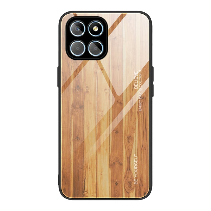 Caja de teléfono de vidrio de grano de madera, For Honor X8, For Xiaomi Redmi A1 4G, For Xiaomi Civi 2, For Xiaomi Poco M4, For Xiaomi Poco M5