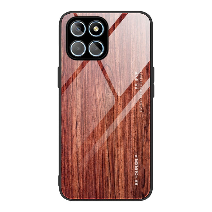 Caja de teléfono de vidrio de grano de madera, For Honor X8, For Xiaomi Redmi A1 4G, For Xiaomi Civi 2, For Xiaomi Poco M4, For Xiaomi Poco M5