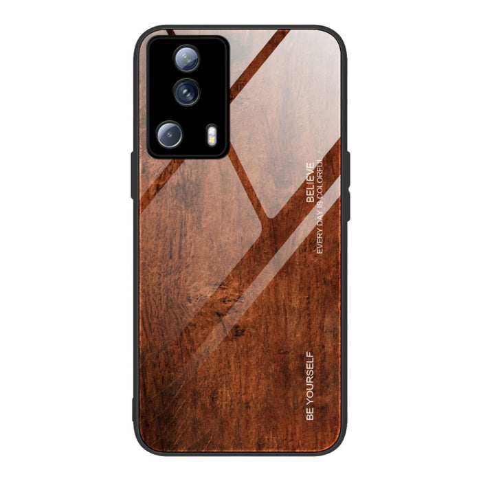 Caja de teléfono de vidrio de grano de madera, For Honor X8, For Xiaomi Redmi A1 4G, For Xiaomi Civi 2, For Xiaomi Poco M4, For Xiaomi Poco M5