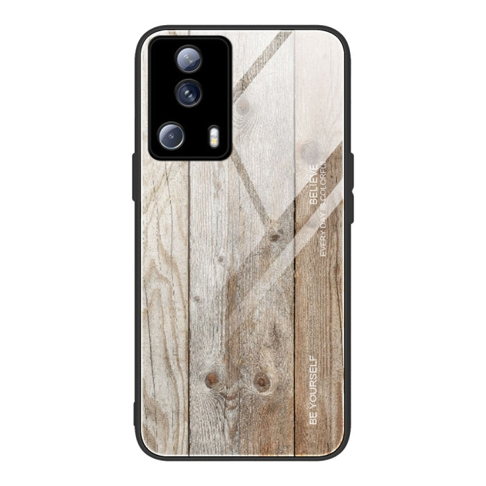Caja de teléfono de vidrio de grano de madera, For Honor X8, For Xiaomi Redmi A1 4G, For Xiaomi Civi 2, For Xiaomi Poco M4, For Xiaomi Poco M5