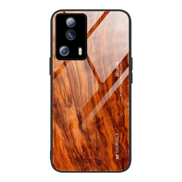 Caja de teléfono de vidrio de grano de madera, For Honor X8, For Xiaomi Redmi A1 4G, For Xiaomi Civi 2, For Xiaomi Poco M4, For Xiaomi Poco M5