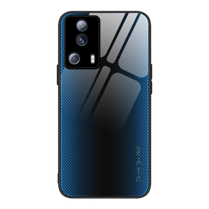 Caja del teléfono de TPU de vidrio degradado de textura, For Honor X8, For Xiaomi Redmi A1 4G, For Xiaomi Civi 2, For Xiaomi Poco M4, For Xiaomi Poco M5