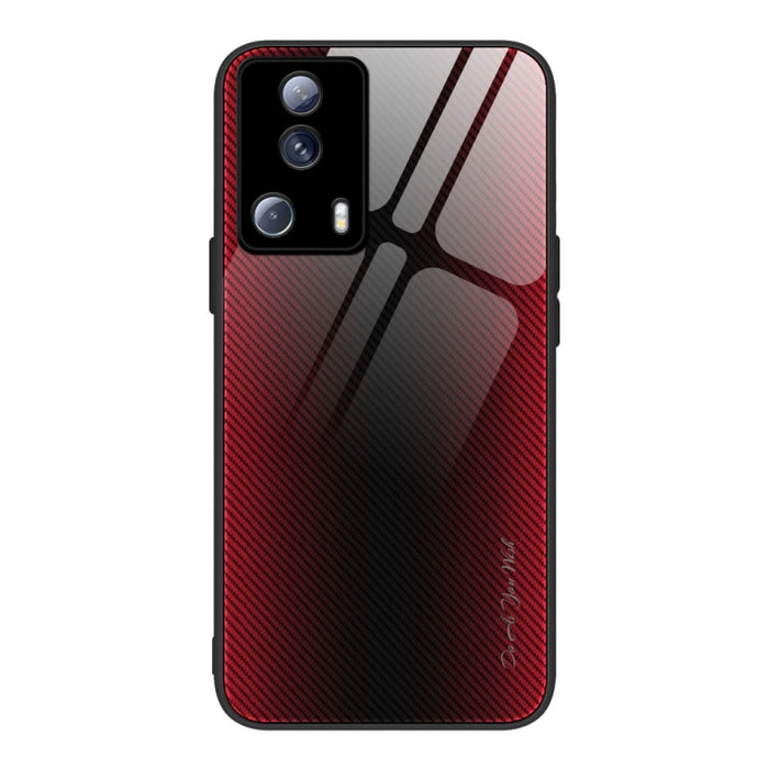 Caja del teléfono de TPU de vidrio degradado de textura, For Honor X8, For Xiaomi Redmi A1 4G, For Xiaomi Civi 2, For Xiaomi Poco M4, For Xiaomi Poco M5