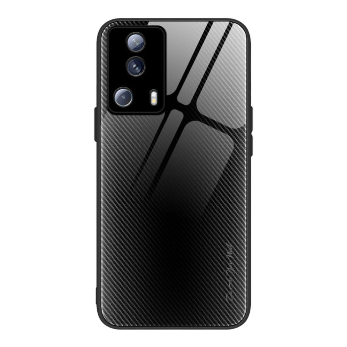 Caja del teléfono de TPU de vidrio degradado de textura, For Honor X8, For Xiaomi Redmi A1 4G, For Xiaomi Civi 2, For Xiaomi Poco M4, For Xiaomi Poco M5