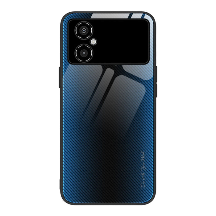 Caja del teléfono de TPU de vidrio degradado de textura, For Honor X8, For Xiaomi Redmi A1 4G, For Xiaomi Civi 2, For Xiaomi Poco M4, For Xiaomi Poco M5