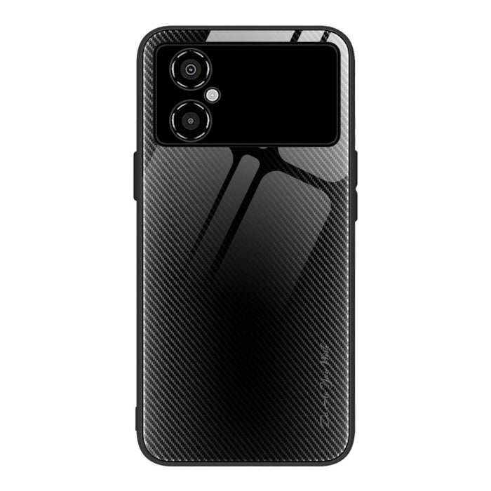 Caja del teléfono de TPU de vidrio degradado de textura, For Honor X8, For Xiaomi Redmi A1 4G, For Xiaomi Civi 2, For Xiaomi Poco M4, For Xiaomi Poco M5