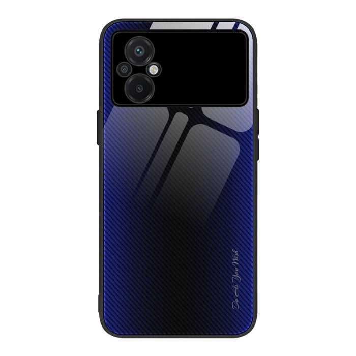 Caja del teléfono de TPU de vidrio degradado de textura, For Honor X8, For Xiaomi Redmi A1 4G, For Xiaomi Civi 2, For Xiaomi Poco M4, For Xiaomi Poco M5
